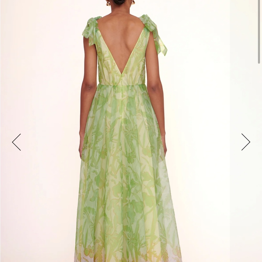 Staud Dandelion Dress Lime Magenta Wildflowers Size 4